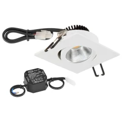 EVN PC20 inbouw hoekig fasedimmer 3000K wit