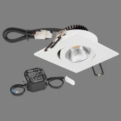 EVN PC20 inbouw hoekig fasedimmer 3000K wit