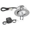 EVN PC20 inbouwlamp rond fasedimmer 3000K chroom