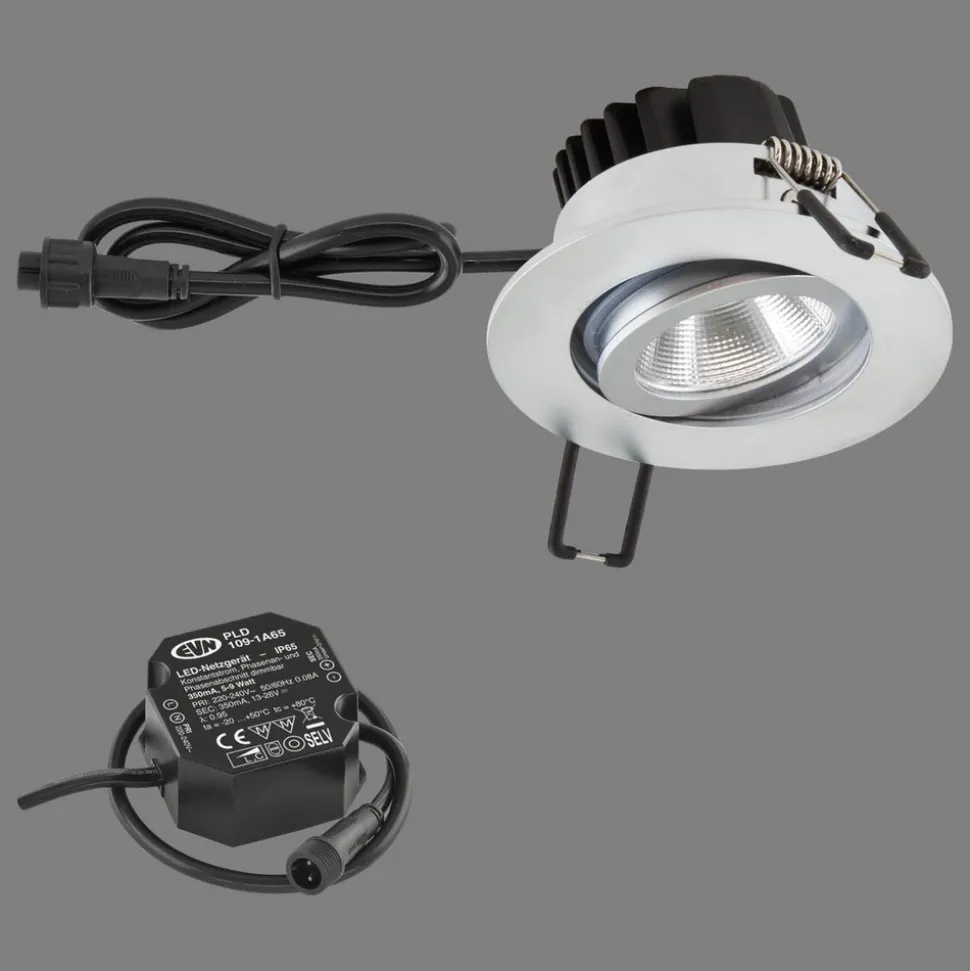 EVN PC65 inbouwlamp rond 3000K chroom mat