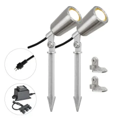 EVN PC6806 LED tuinspot, 12V, 3.000K, 2er-set