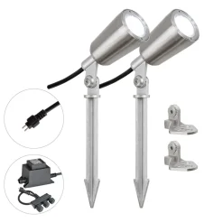 EVN PC6806 LED tuinspot, 12V, 5.000K, 2er-set