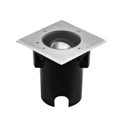 EVN Pentola inbouwlamp RVS 13,5x13,5 3.000K