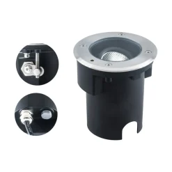 EVN Pentola inbouwlamp RVS Ø13,5cm 3.000K