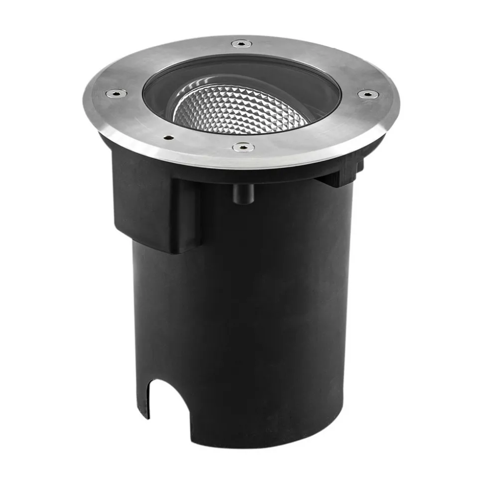 EVN Pentola LED inbouwvloerlamp Ø 18cm rvs