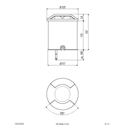 EVN Scopum LED inbouwlamp rond 2-voudig
