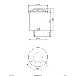 EVN Scopum LED inbouwlamp rond 1-voudig