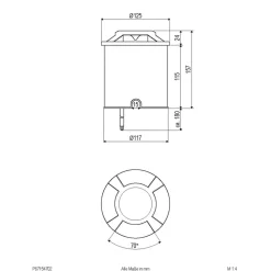 EVN Scopum LED inbouwlamp rond 4-voudig