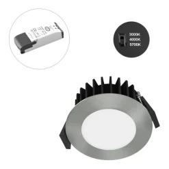 EVN Solido68 LED plafond inbouwlamp 7W chroom