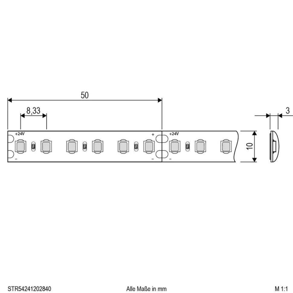 EVN STR5424 LED strip IP54 5m 72W 4.000K