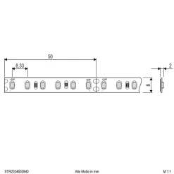 EVN STR2024 LED strip IP20 5m 48W 4.000K
