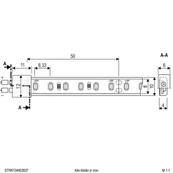 EVN STR6724 LED strip IP67 5m 48W 2.700K