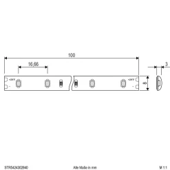 EVN STR5424 LED strip IP54 5m 24W 4.000K