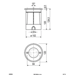 EVN Talpa grondspot inbouwlamp zwenkbaar, rond