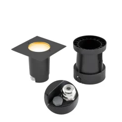 EVN Talpa grondspot inbouwlamp GU10 RVS hoekig