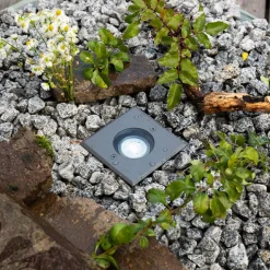 EVN Talpa grondspot inbouwlamp GU10 RVS hoekig