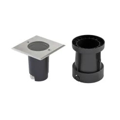 EVN Talpa grondspot inbouwlamp GU10 RVS hoekig