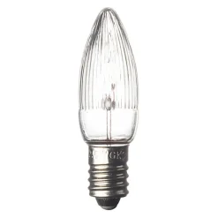 E10-14V-reservelampen van 3W, set van 3, kaarsvorm