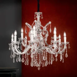 Excellente kroonluchter LILIANA, 12-lichts