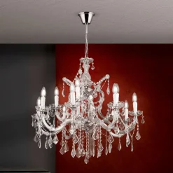 Excellente kroonluchter LILIANA, 12-lichts
