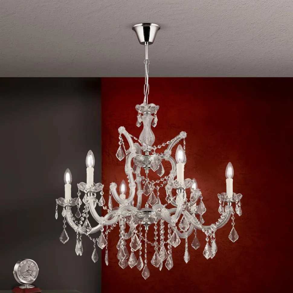 Excellente kroonluchter LILIANA, 6-lichts