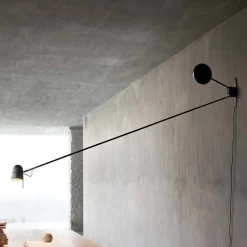 Exclusieve LED wandlamp Counterbalance zwart