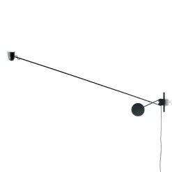 Exclusieve LED wandlamp Counterbalance zwart