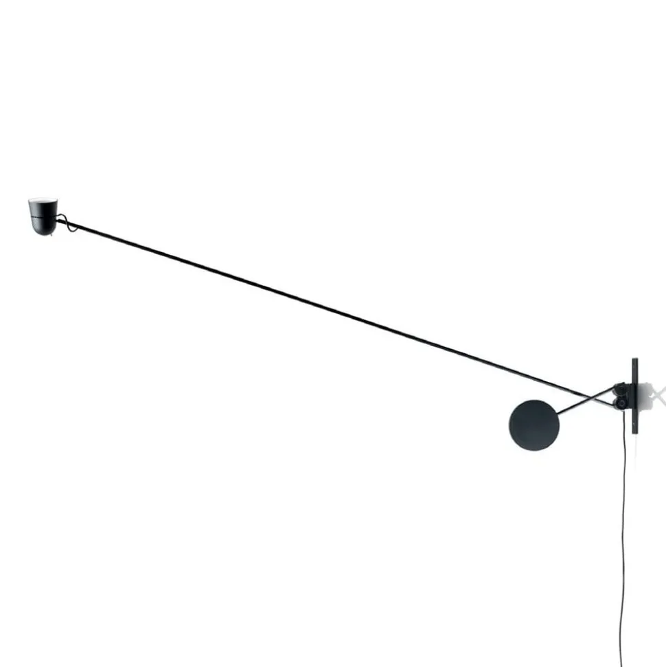 Exclusieve LED wandlamp Counterbalance zwart