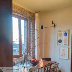 Exclusieve LED wandlamp Counterbalance zwart