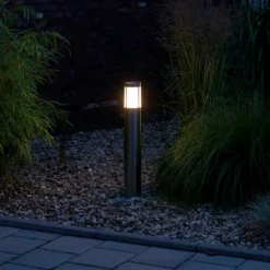 Exclusieve zuillamp Primo van roestvrij staal