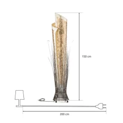 Exotische vloerlamp YUNI 150 cm