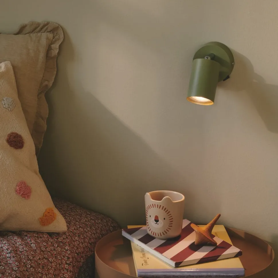 Explore wandspot met kabel en stekker, GU10, groen