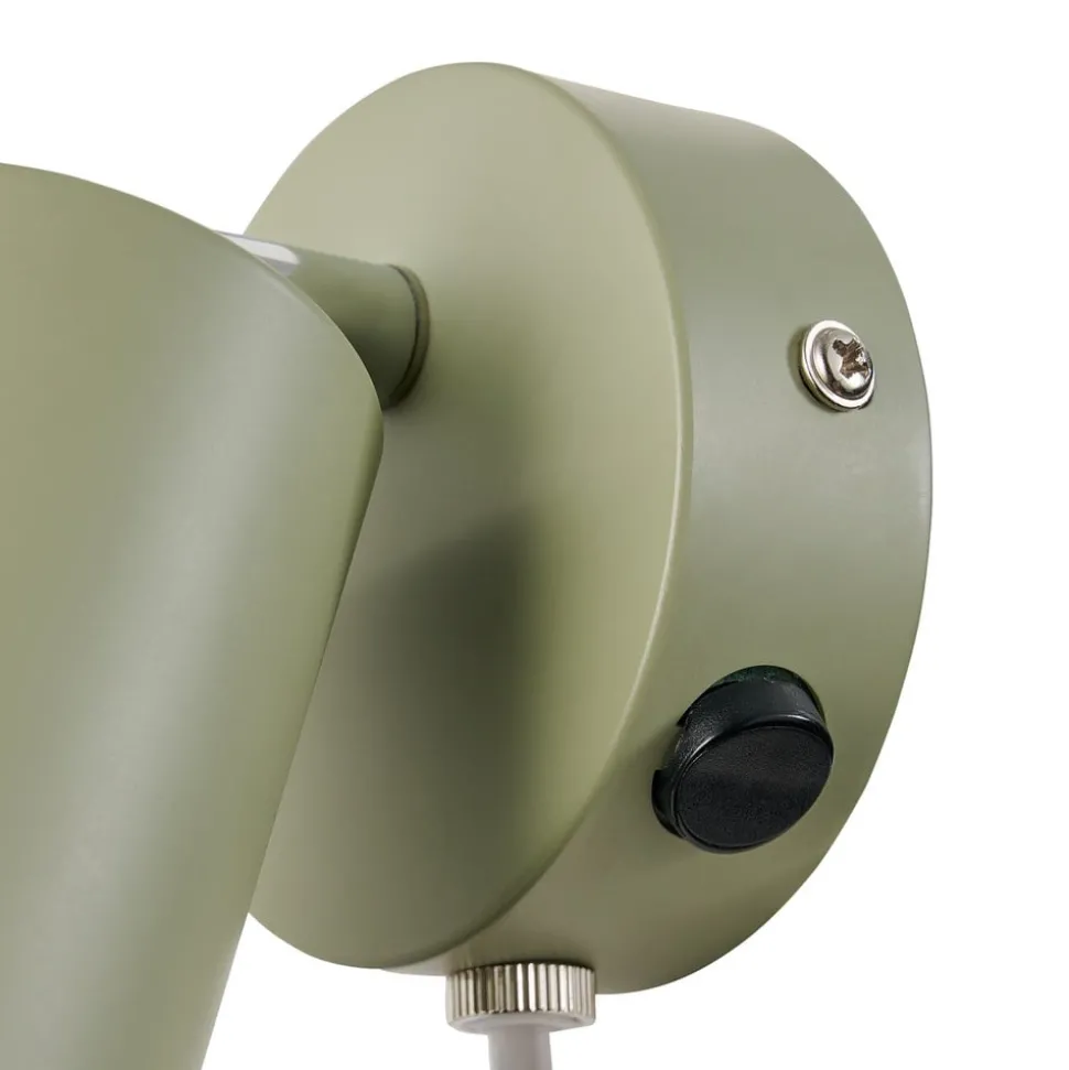 Explore wandspot met kabel en stekker, GU10, groen