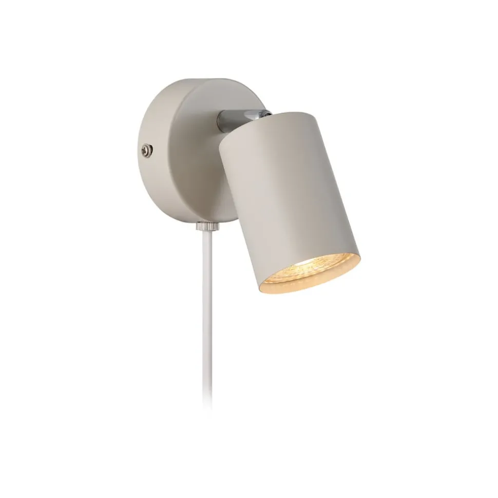 Explore wandspot met kabel en stekker, GU10, beige