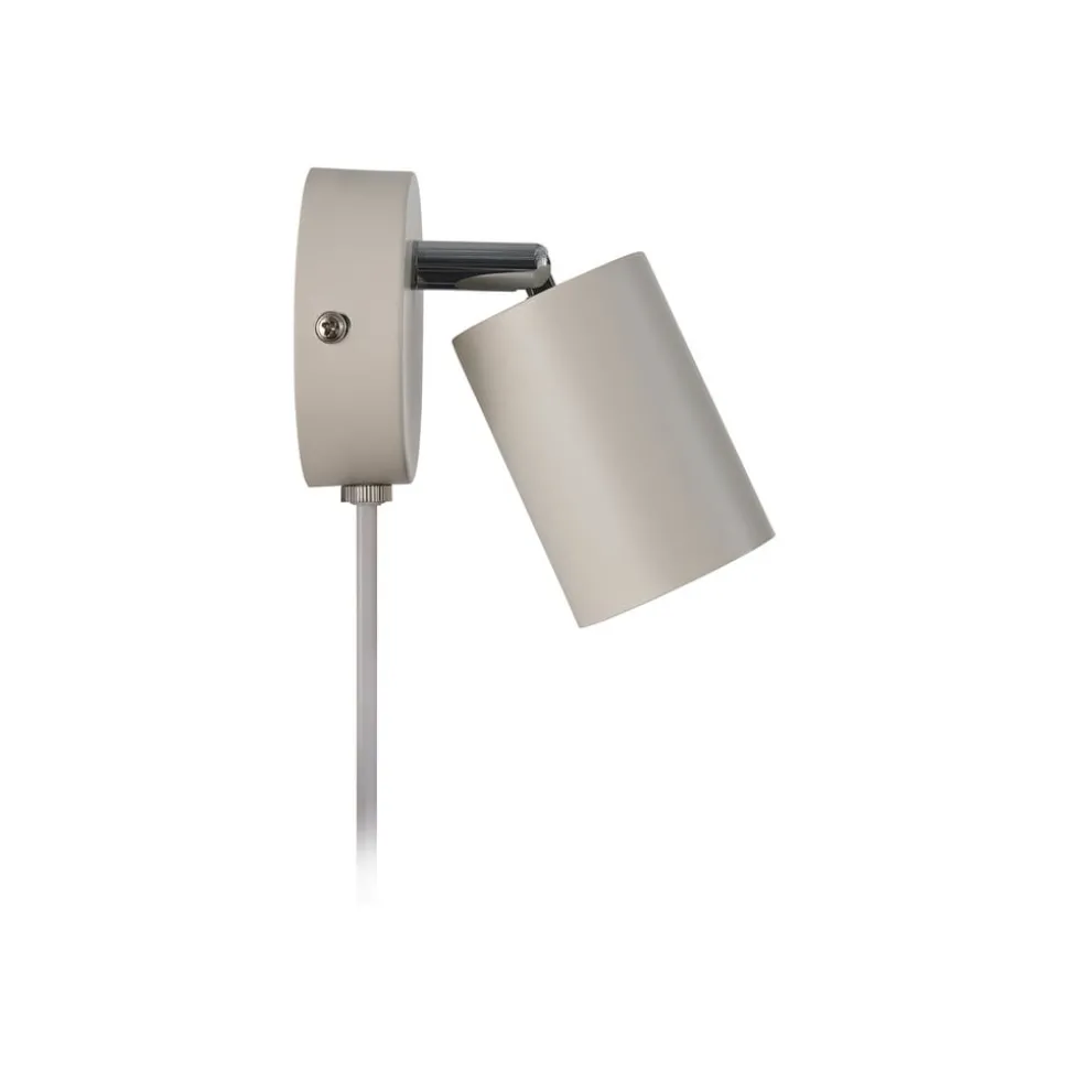 Explore wandspot met kabel en stekker, GU10, beige