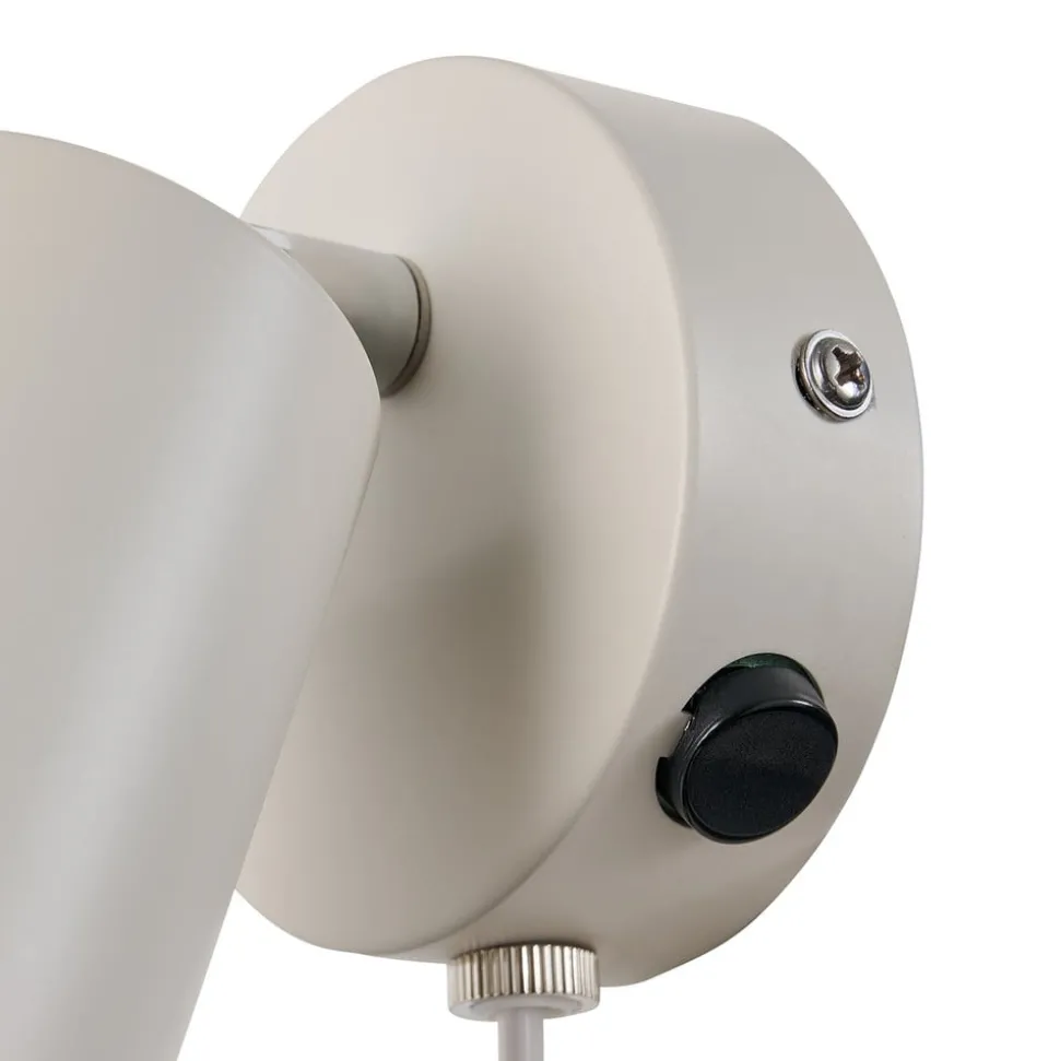 Explore wandspot met kabel en stekker, GU10, beige