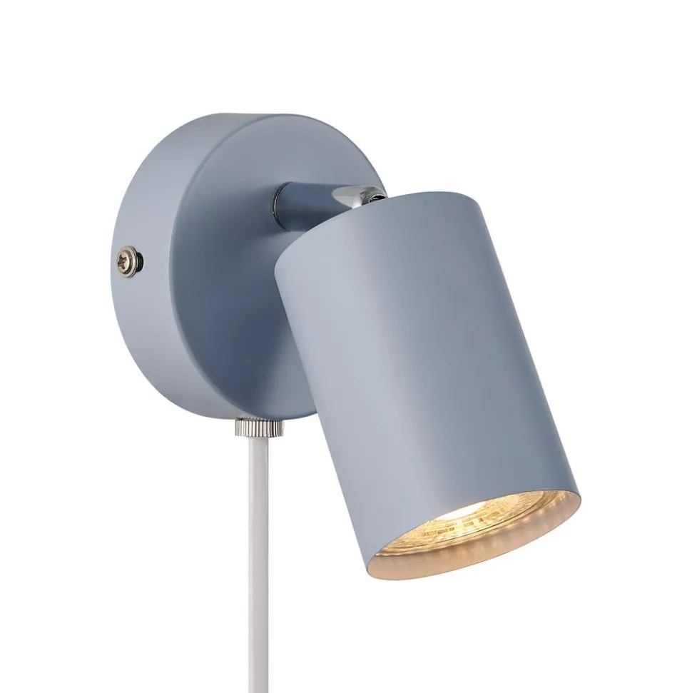 Explore wandspot met kabel en stekker, GU10, blauw