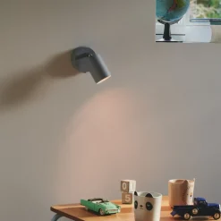 Explore wandspot met kabel en stekker, GU10, blauw