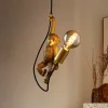 Extravaganza Chimp hanglamp, goud mat/zwart