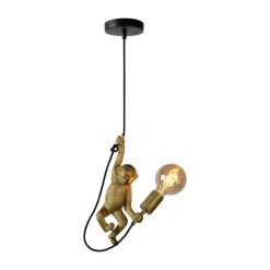 Extravaganza Chimp hanglamp, goud mat/zwart