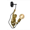 Extravaganza Chimp wandlamp, goud mat/zwart