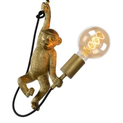 Extravaganza Chimp wandlamp, goud mat/zwart
