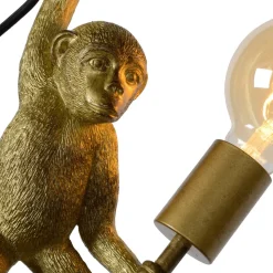 Extravaganza Chimp wandlamp, goud mat/zwart