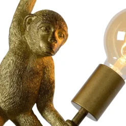 Extravaganza Chimp wandlamp, goud mat/zwart