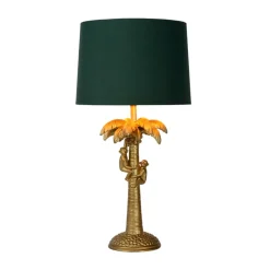Extravaganza Coconut tafellamp, groen/goud