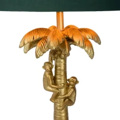 Extravaganza Coconut tafellamp, groen/goud