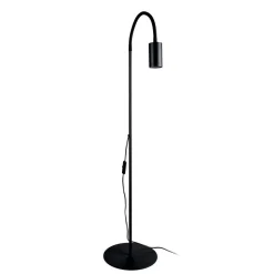 Eye Flex vloerlamp met flexibele arm, zwart