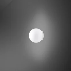 Fabbian Lumi Sfera glas-wandlamp, Ø 9 cm