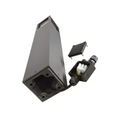 Facado II tuinpadverlichting, hoogte 65 cm, grijs/rook, 11 x 11 cm IP65