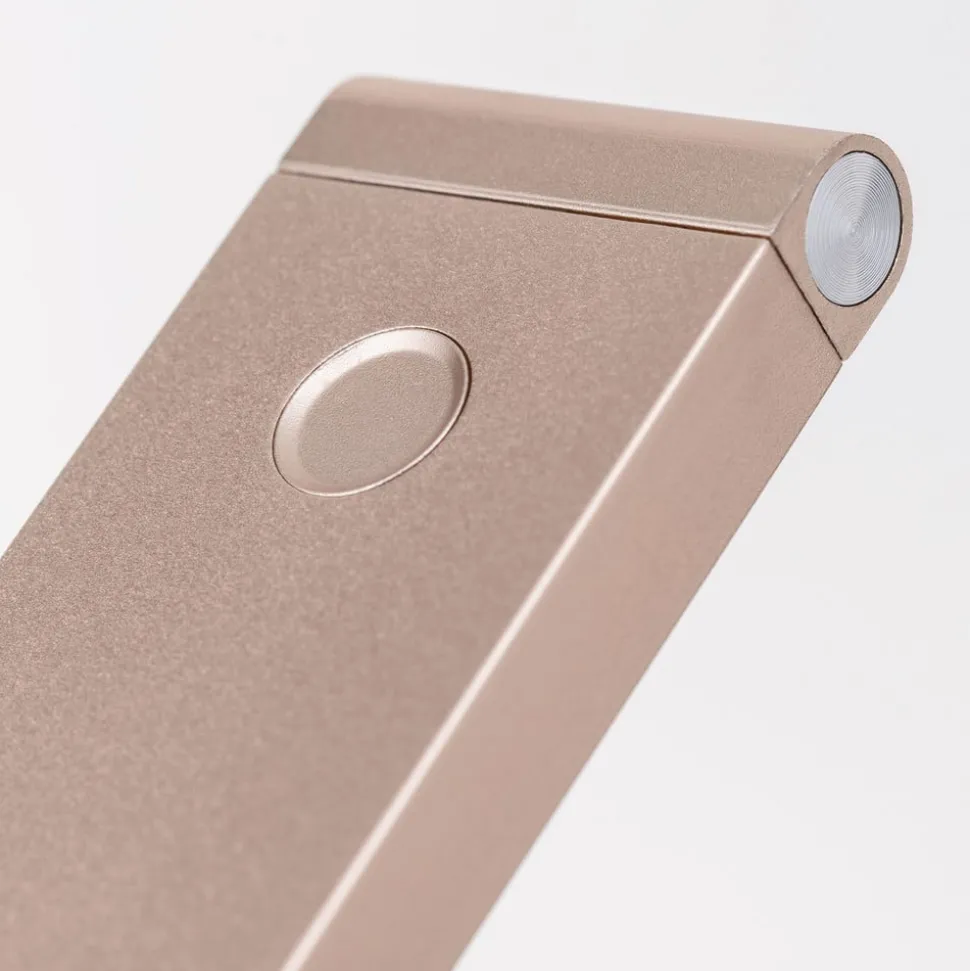 Falto LED oplaadbare tafellamp, goudkleurig, aluminium, verstelbaar